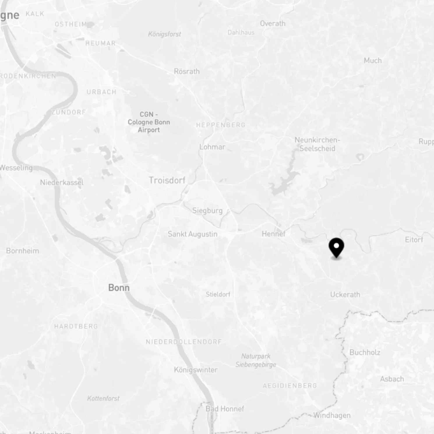 Karte für Zum Scherbusch 47, Hennef